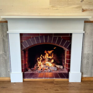 1010 Fireplace Mantel Primed White - custom built to fit
