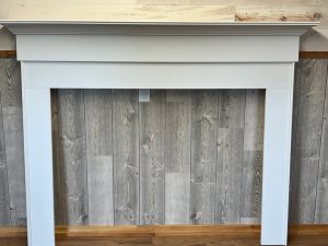 1001- Fireplace Mantel unfinished (Shown primed)