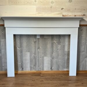 1000- Fireplace Mantel Surround w/appliqué Primed White
