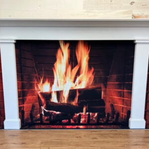 1018 Fireplace Mantel surround custom built to fit. Primed White