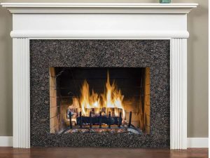 1017 Fireplace mantle Surround with Fluted Legs. Unfinished custom built to fit (Priming available)