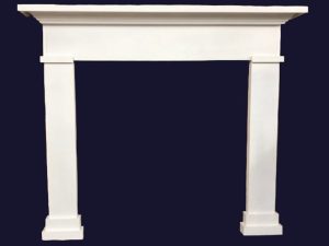 1019 Fireplace Mantel Primed White - custom built to fit
